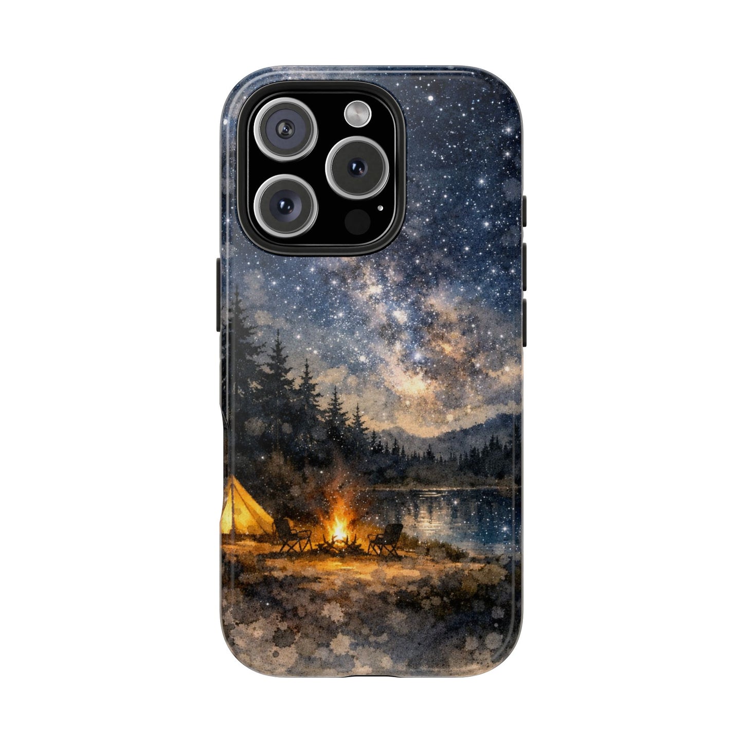 Tough Phone Case - Backwoods Camping Night Sky