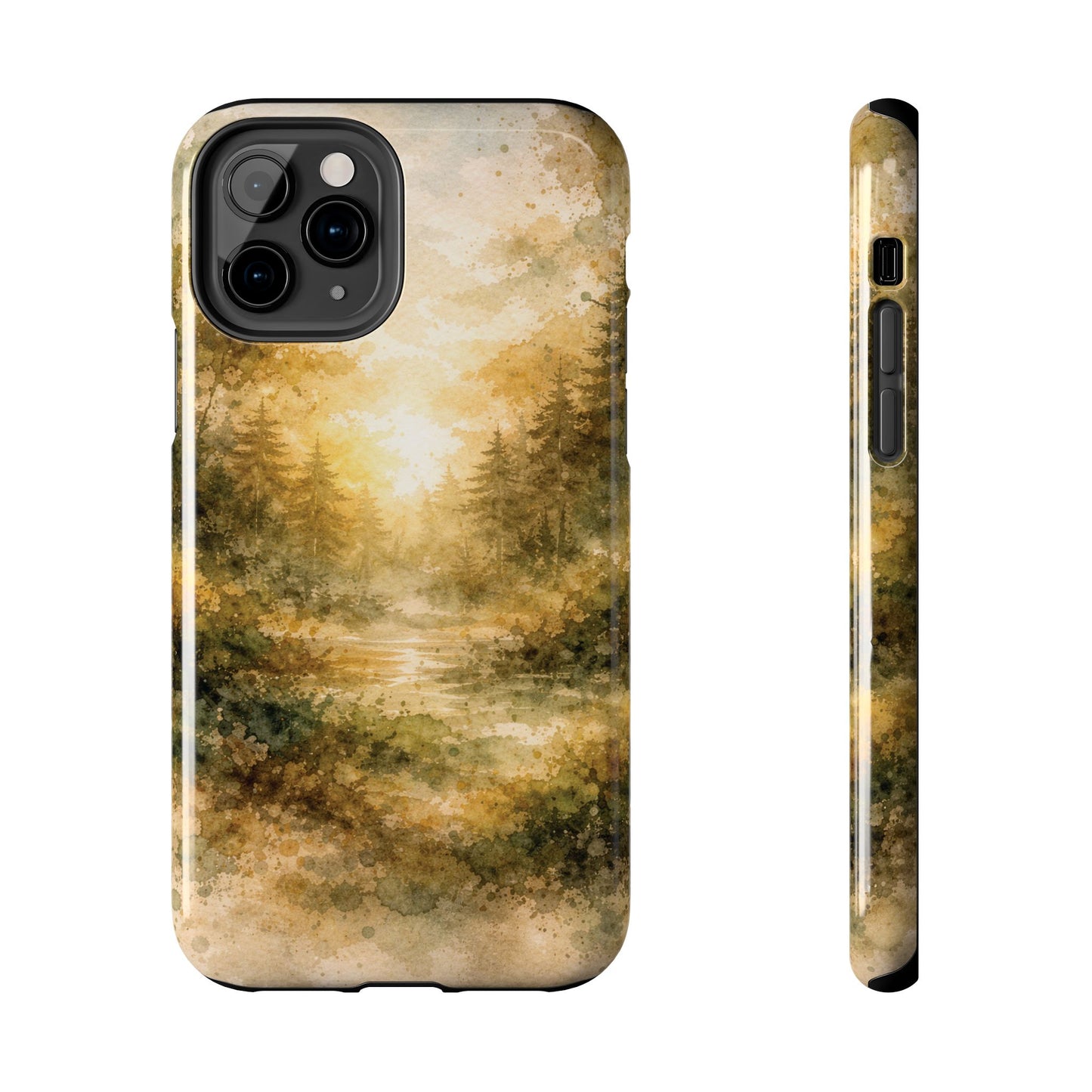 Tough Phone Case - Golden Forest Sunrise