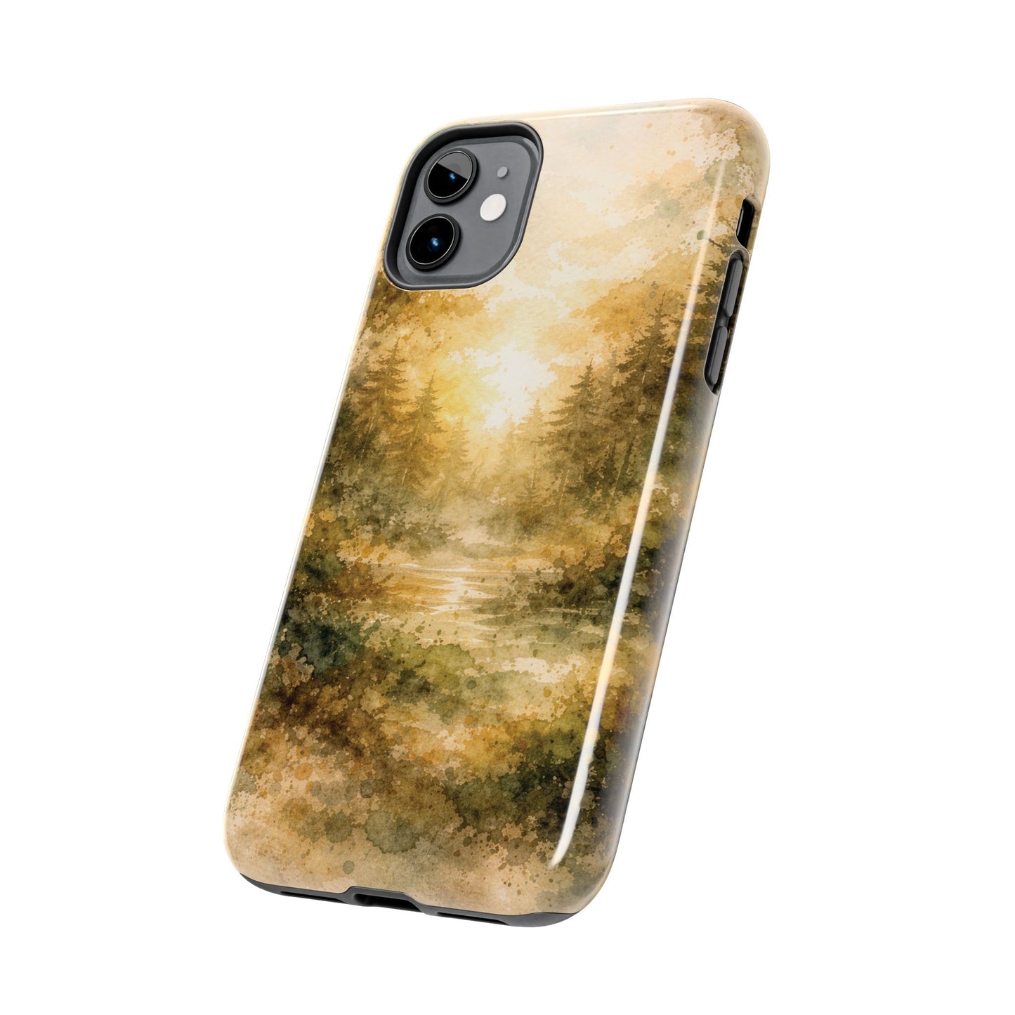 Tough Phone Case - Golden Forest Sunrise