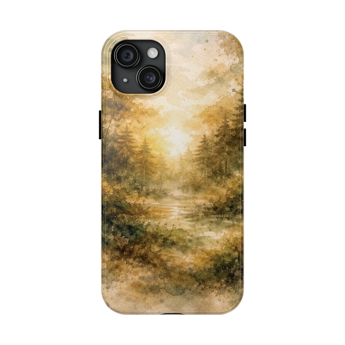Tough Phone Case - Golden Forest Sunrise