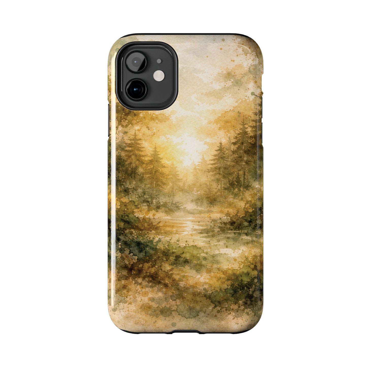 Tough Phone Case - Golden Forest Sunrise
