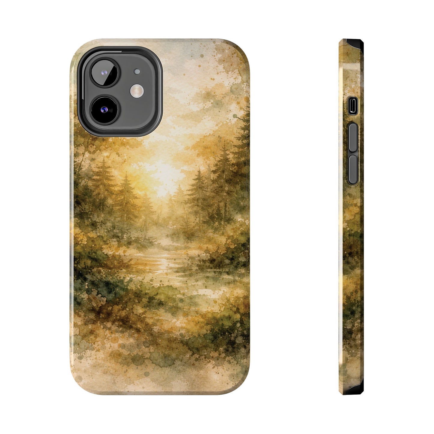 Tough Phone Case - Golden Forest Sunrise