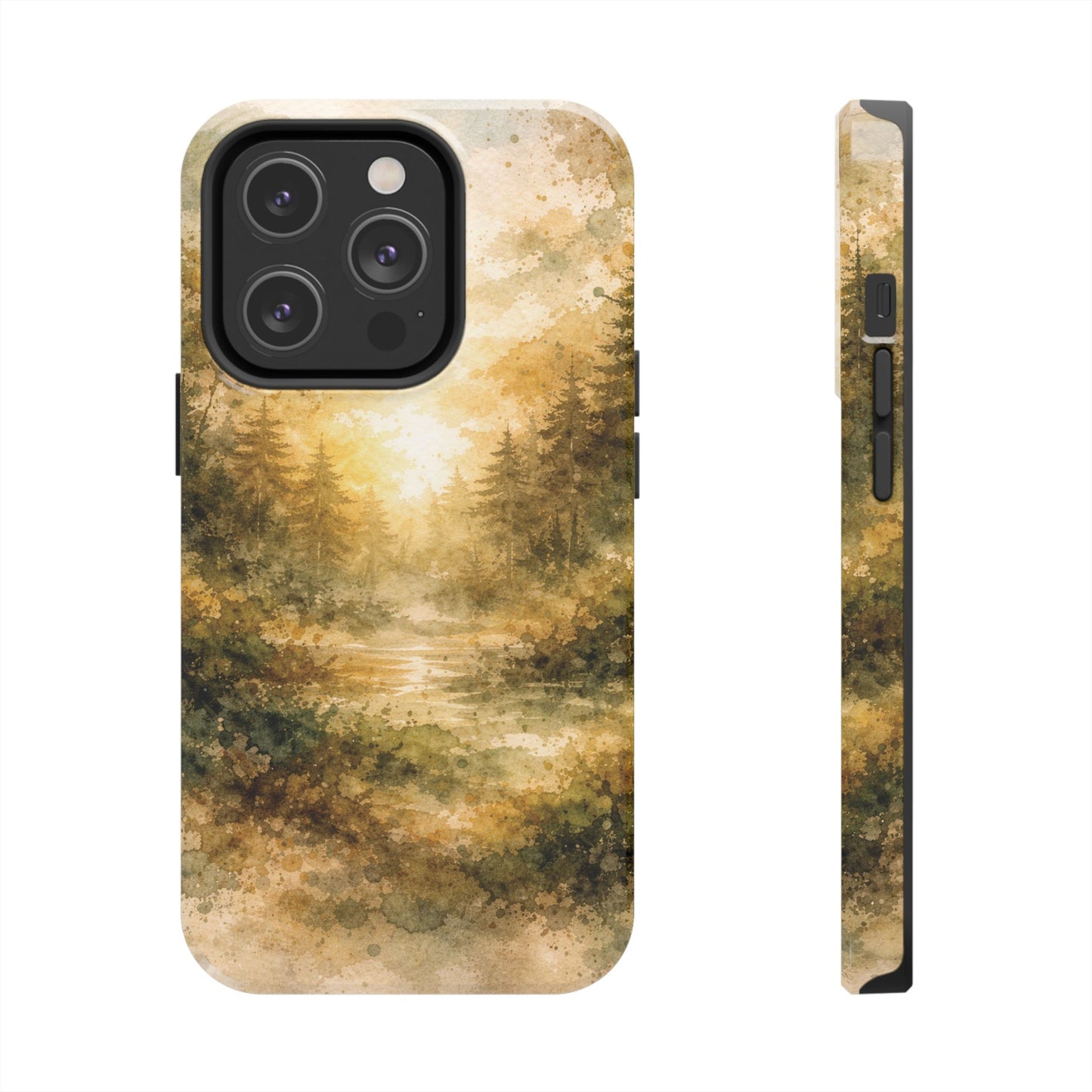 Tough Phone Case - Golden Forest Sunrise