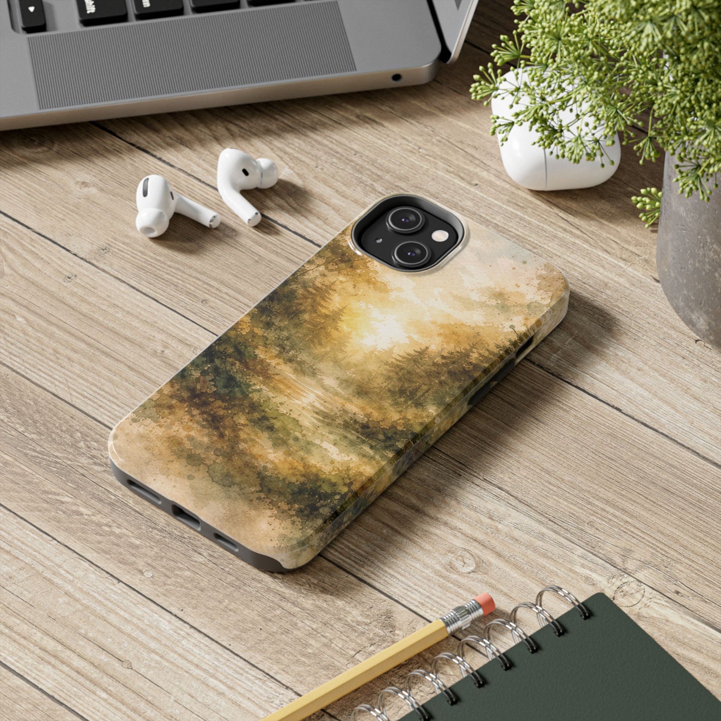 Tough Phone Case - Golden Forest Sunrise