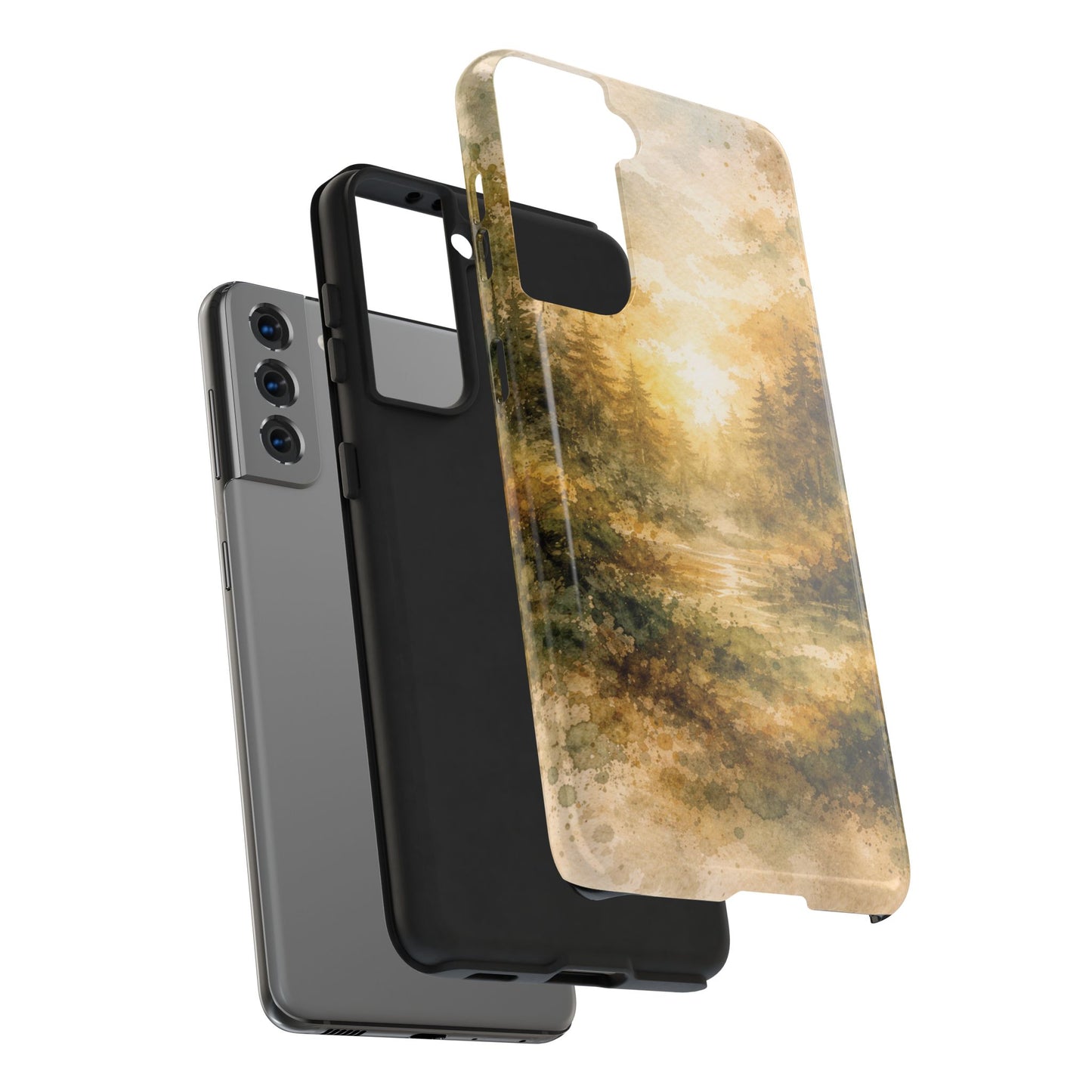 Tough Phone Case - Golden Forest Sunrise