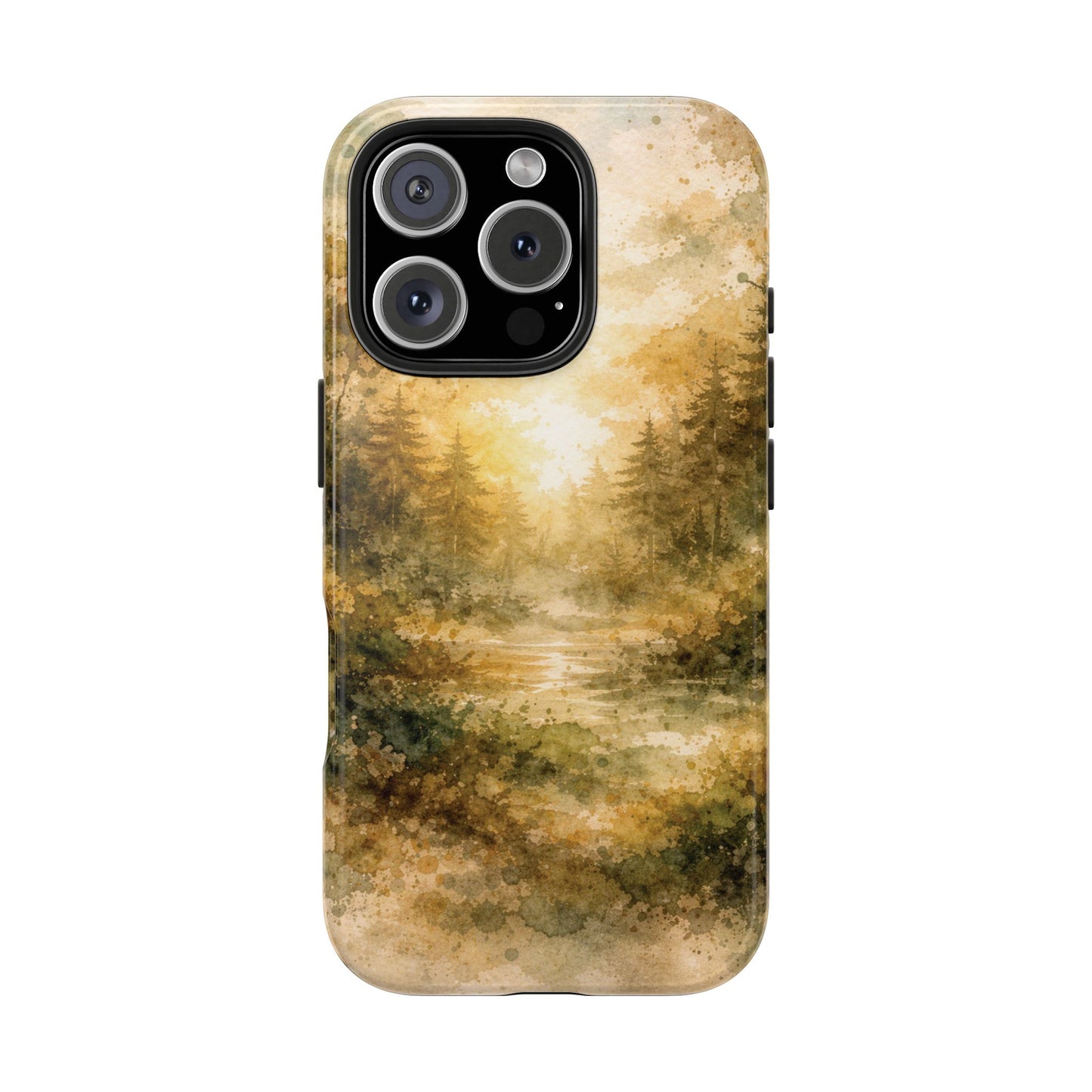 Tough Phone Case - Golden Forest Sunrise