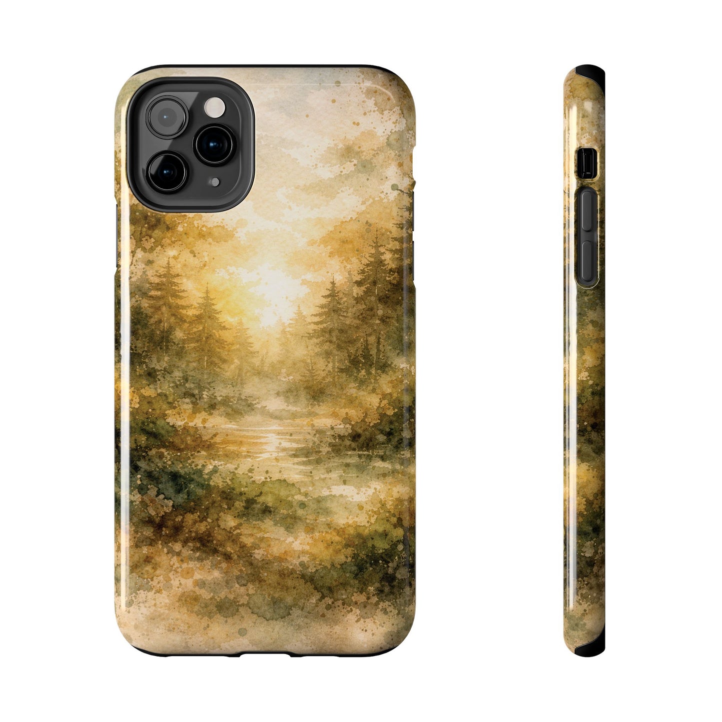 Tough Phone Case - Golden Forest Sunrise