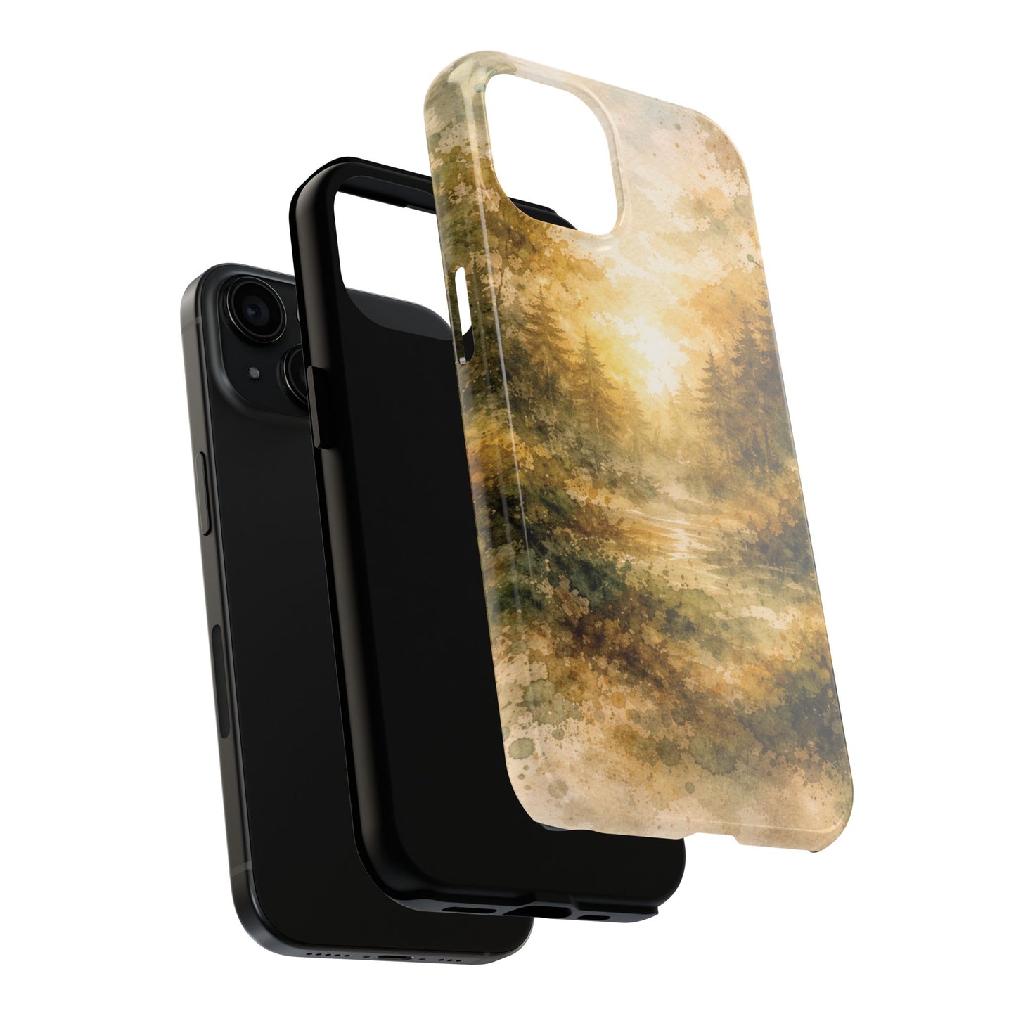 Tough Phone Case - Golden Forest Sunrise