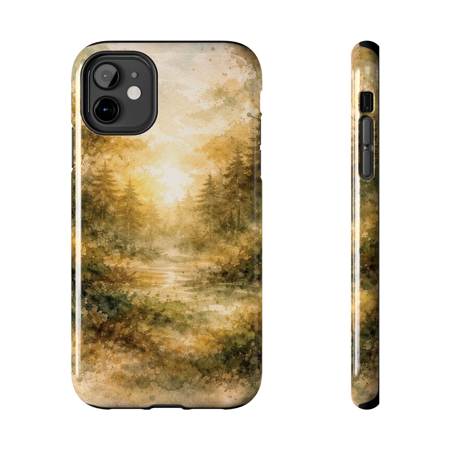 Tough Phone Case - Golden Forest Sunrise