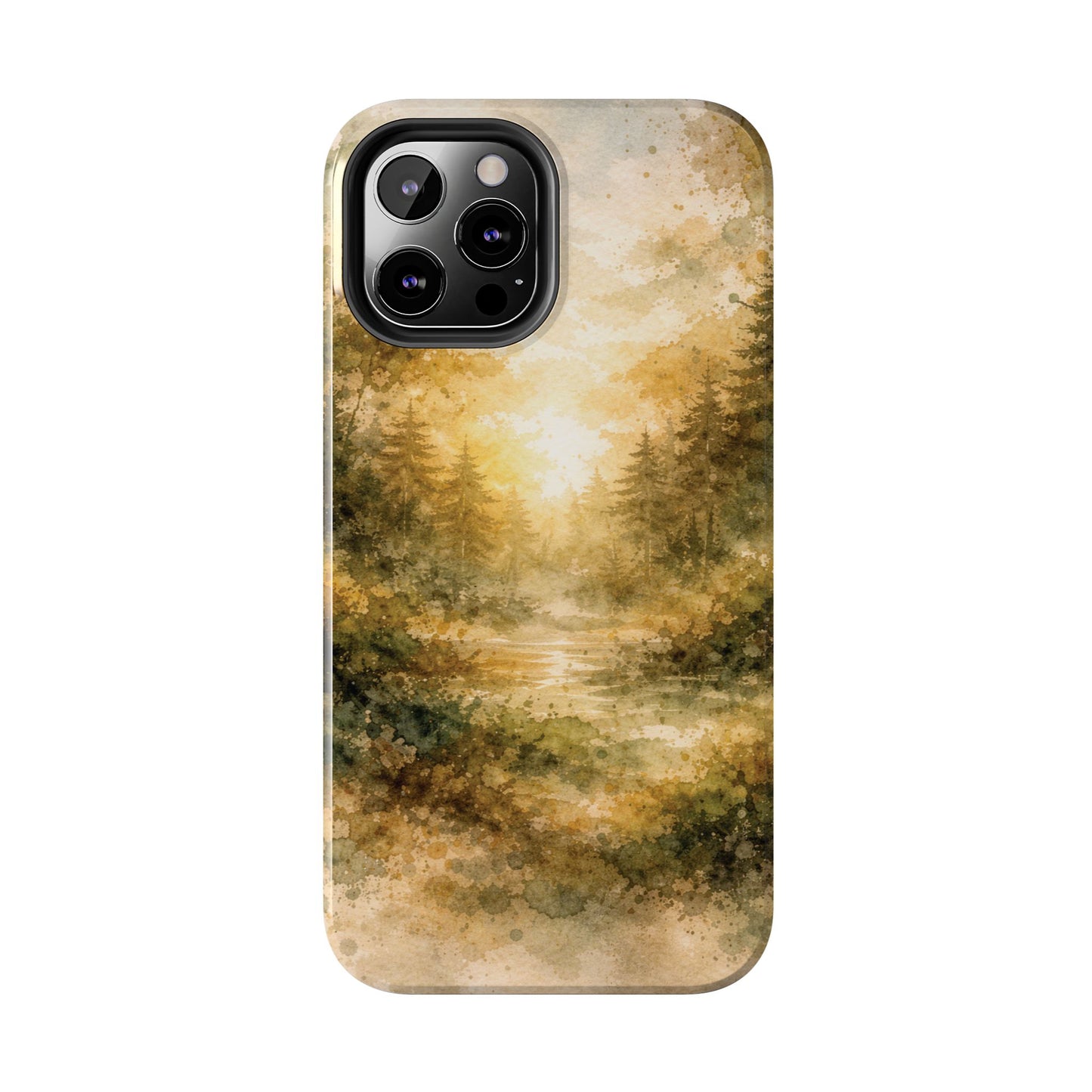 Tough Phone Case - Golden Forest Sunrise