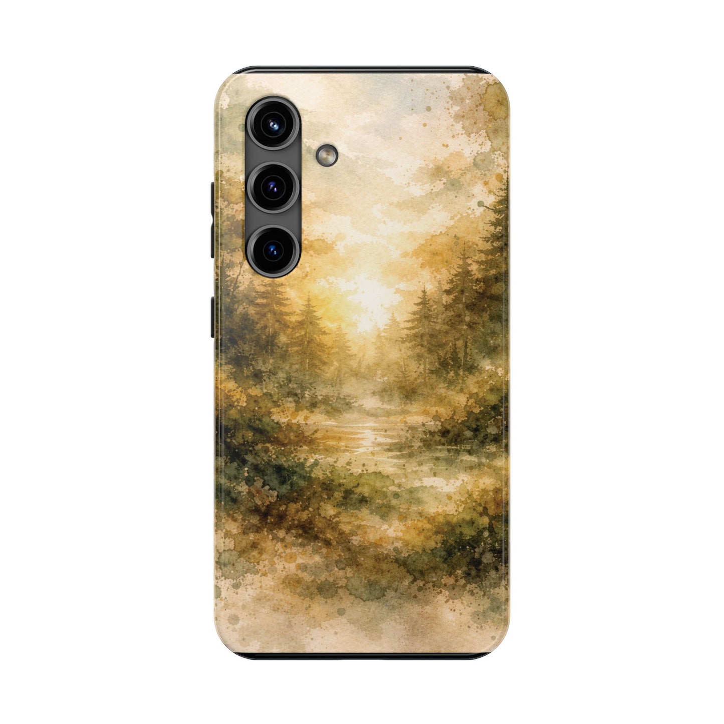 Tough Phone Case - Golden Forest Sunrise