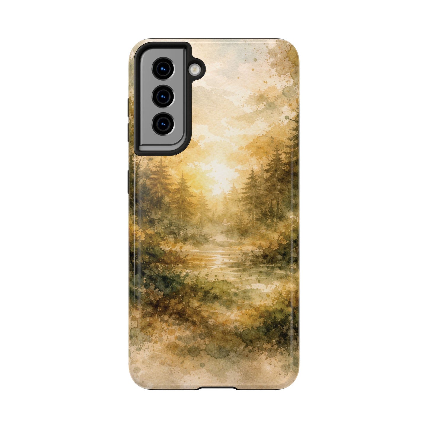 Tough Phone Case - Golden Forest Sunrise