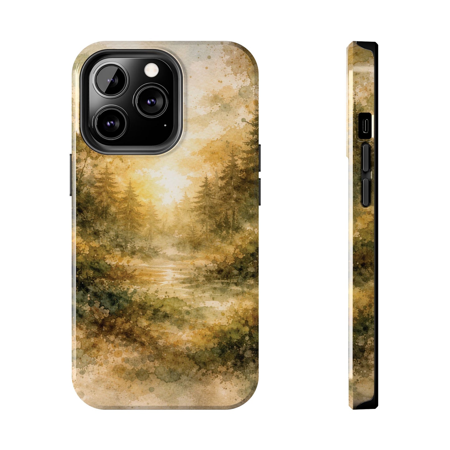Tough Phone Case - Golden Forest Sunrise