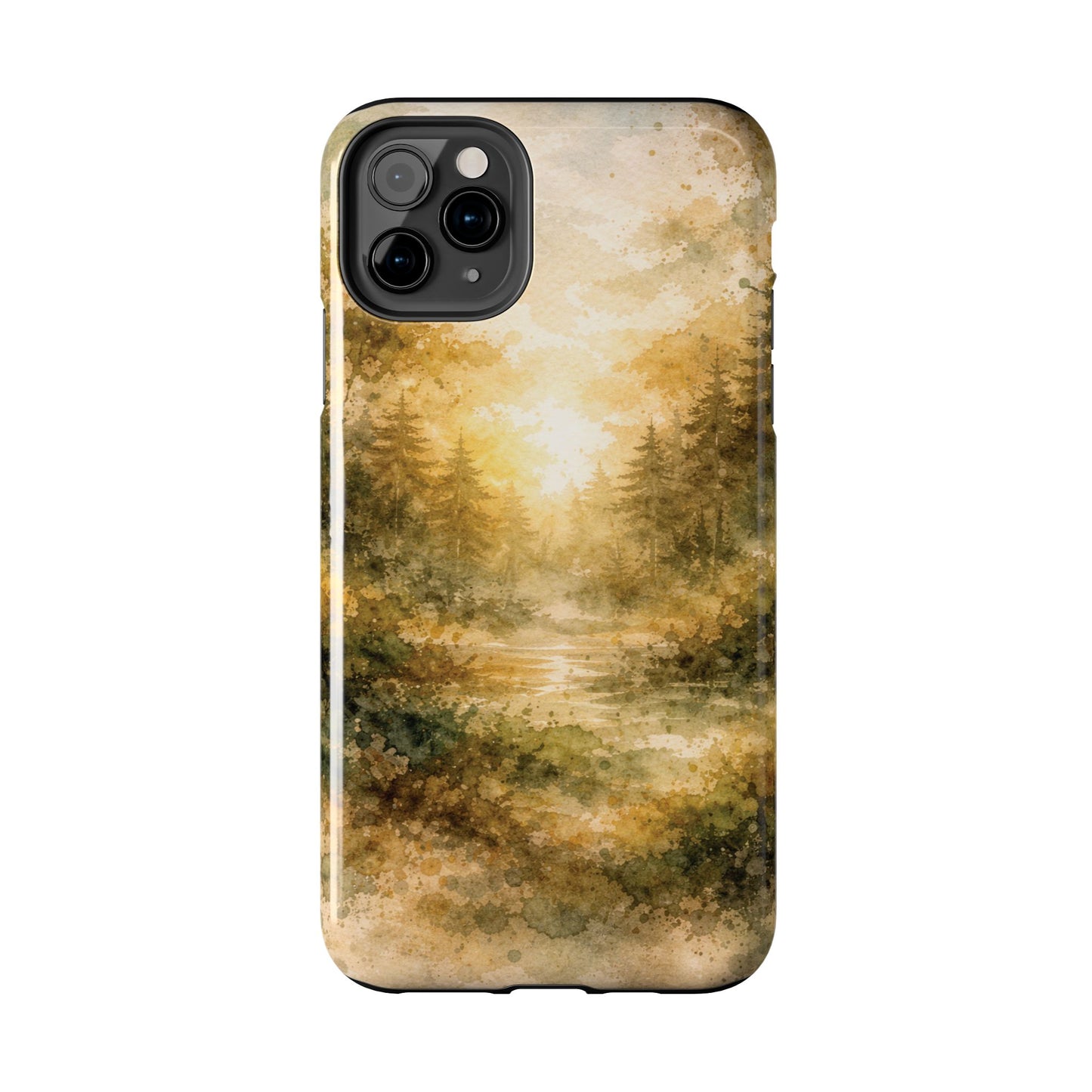 Tough Phone Case - Golden Forest Sunrise