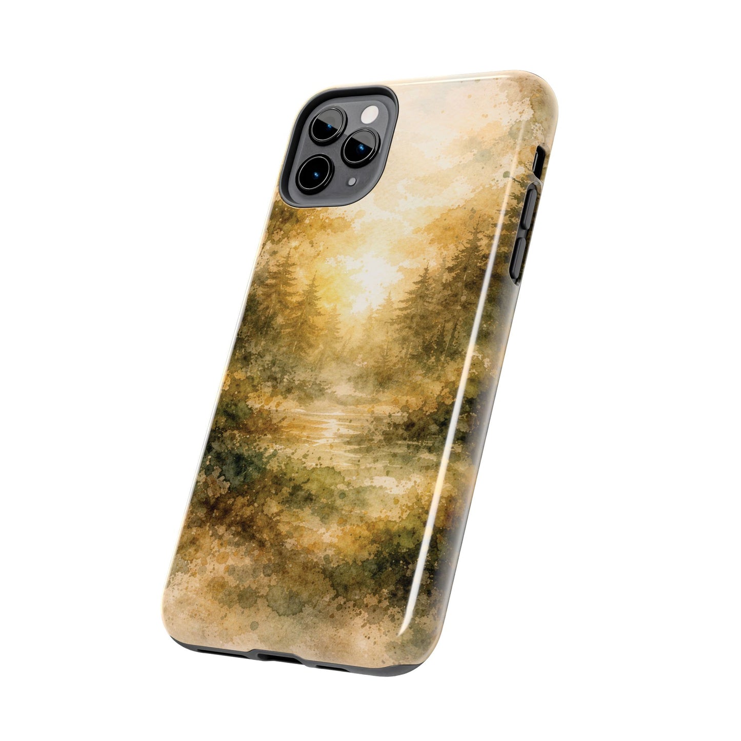Tough Phone Case - Golden Forest Sunrise