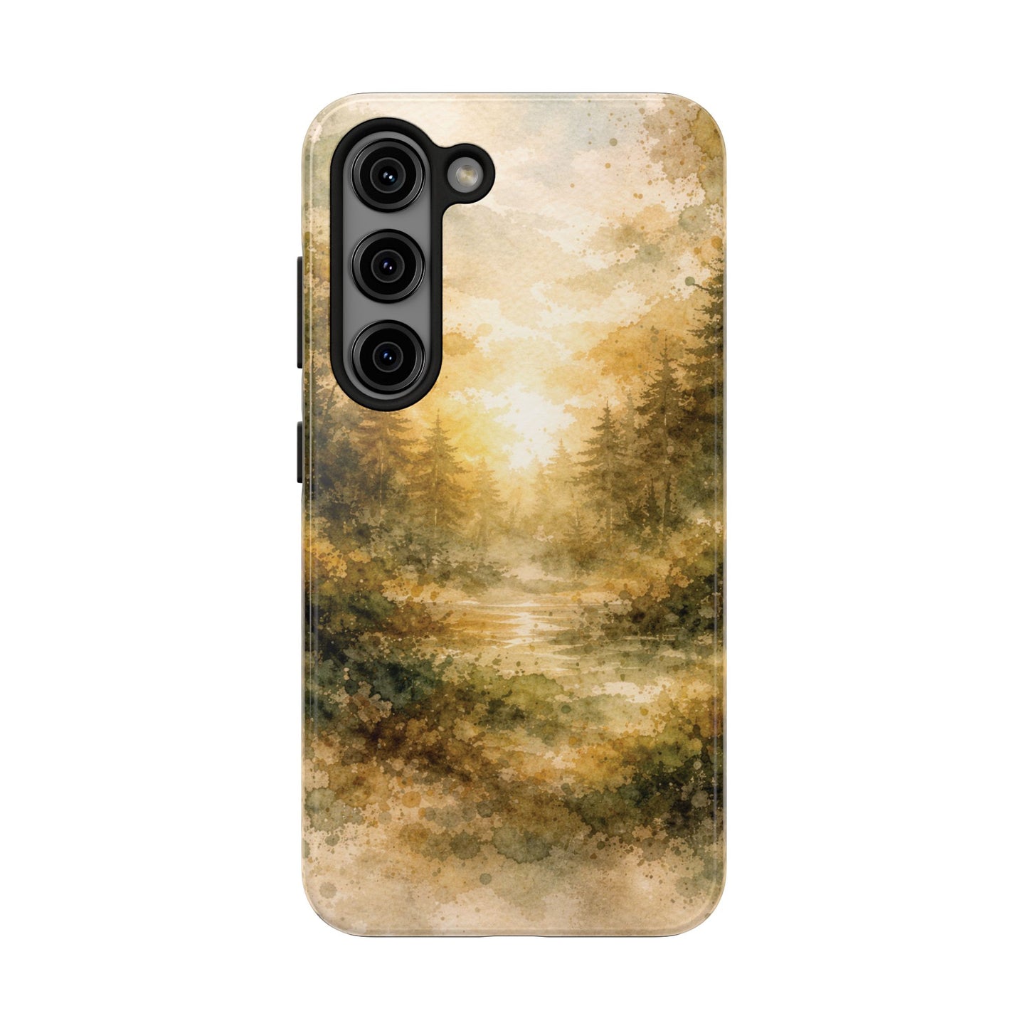 Tough Phone Case - Golden Forest Sunrise