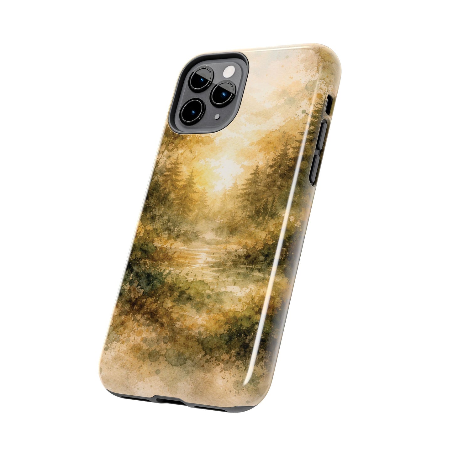 Tough Phone Case - Golden Forest Sunrise