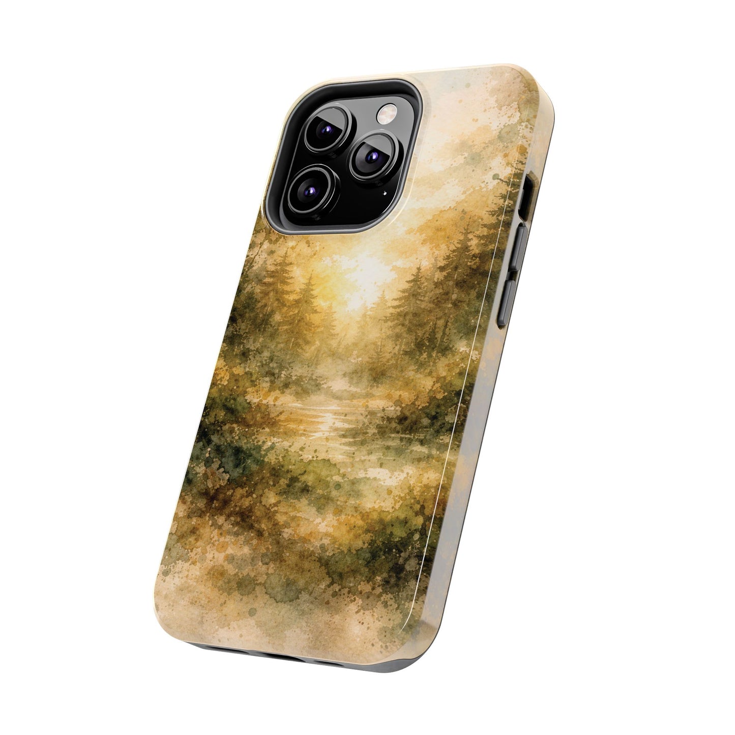 Tough Phone Case - Golden Forest Sunrise