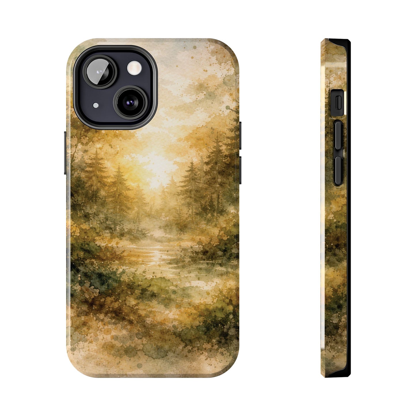 Tough Phone Case - Golden Forest Sunrise