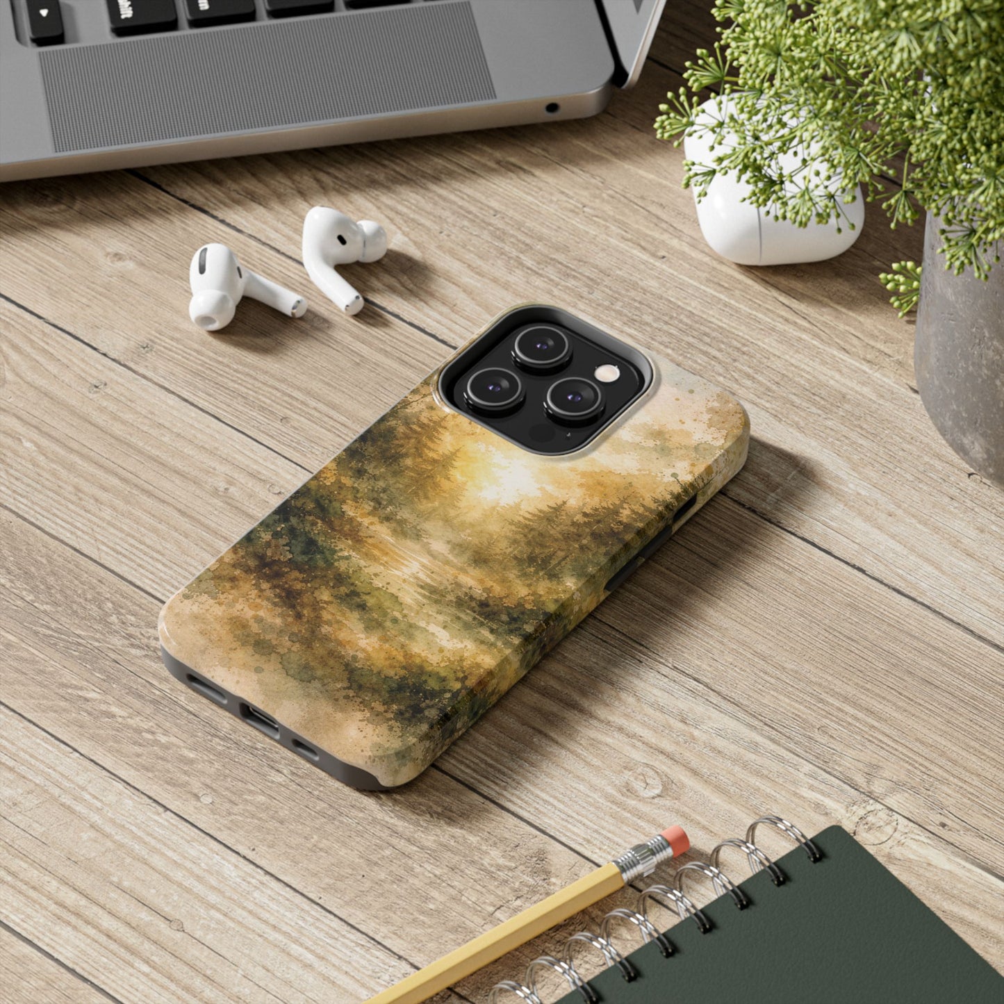 Tough Phone Case - Golden Forest Sunrise