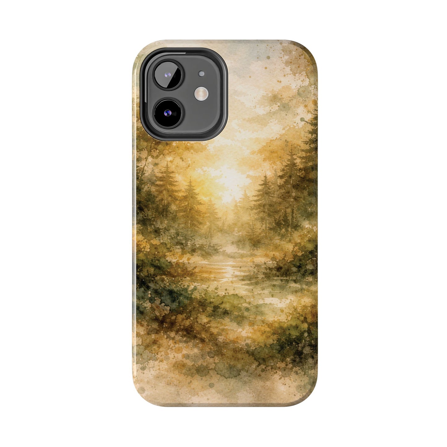 Tough Phone Case - Golden Forest Sunrise