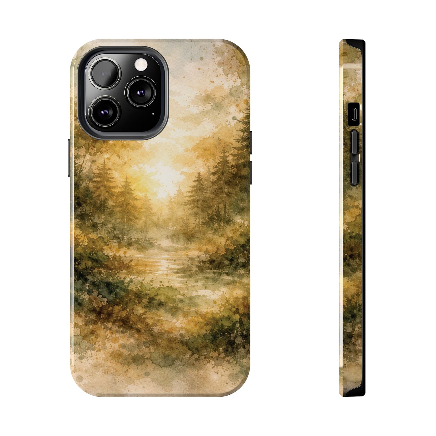 Tough Phone Case - Golden Forest Sunrise