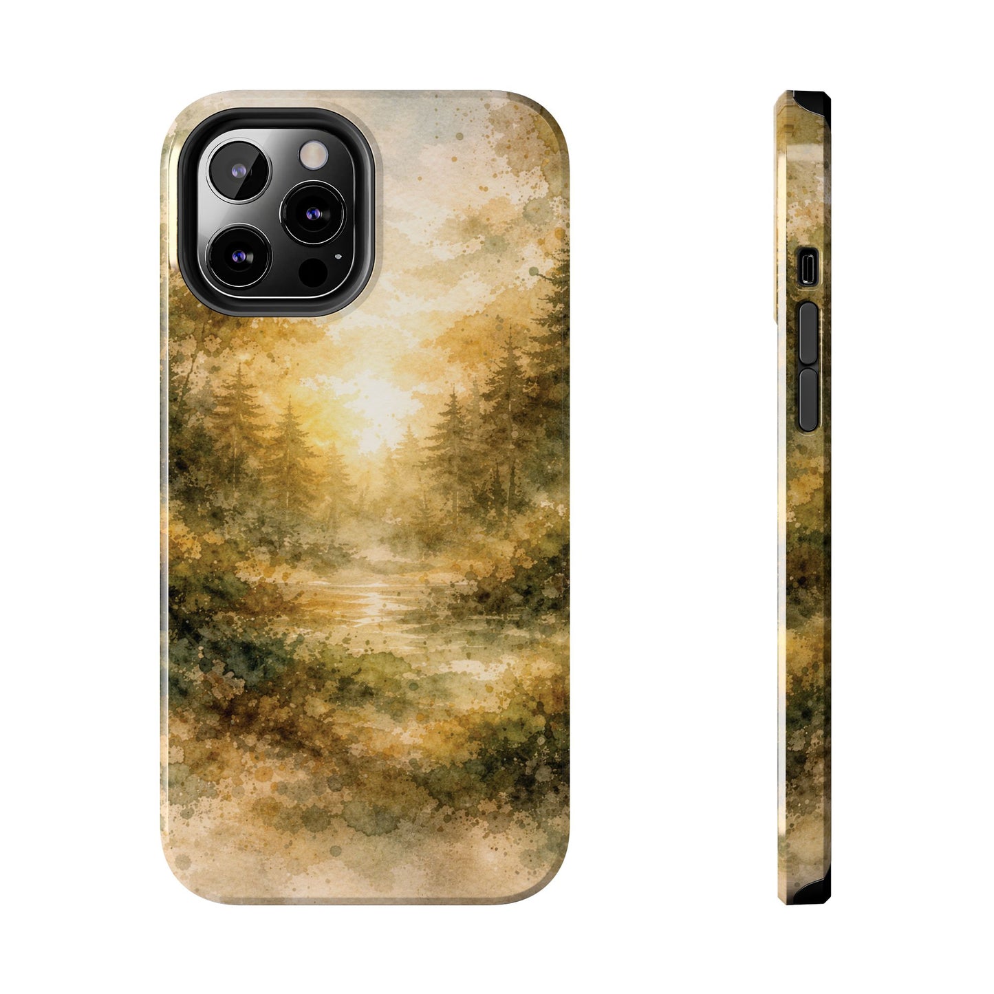 Tough Phone Case - Golden Forest Sunrise