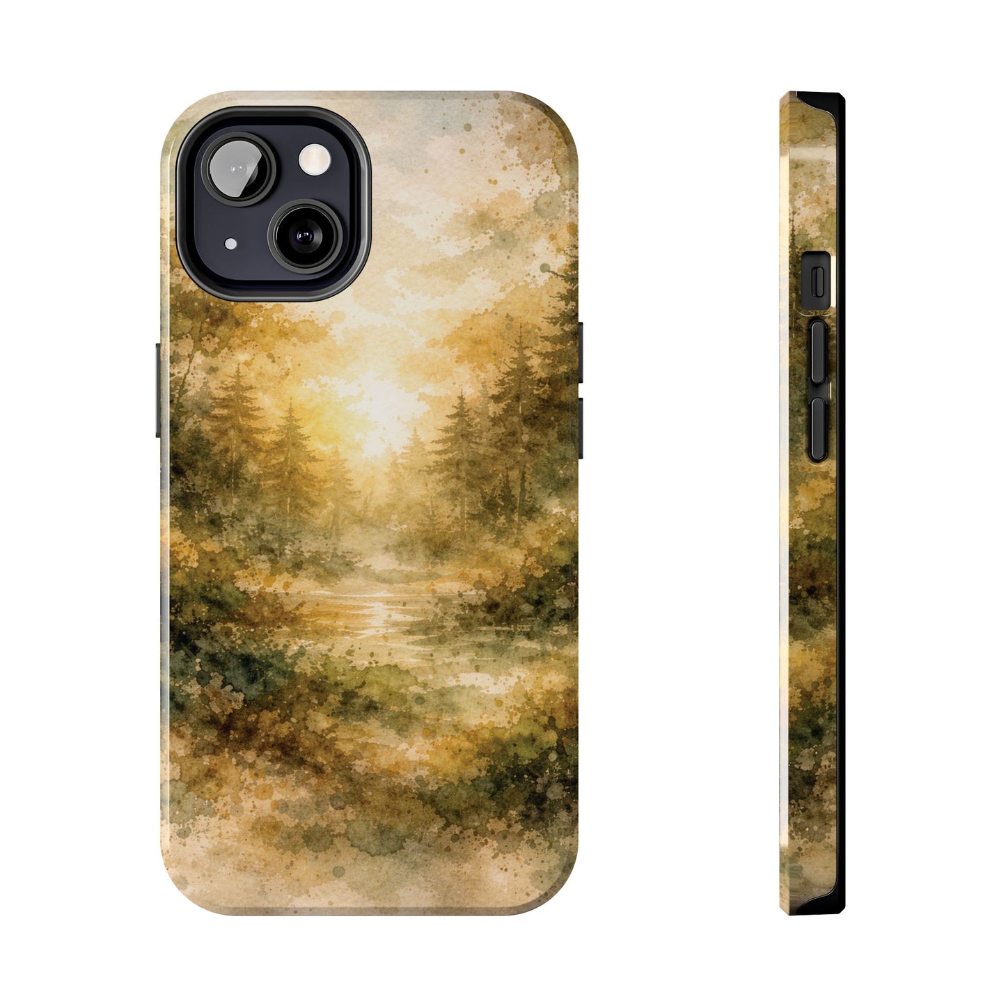 Tough Phone Case - Golden Forest Sunrise