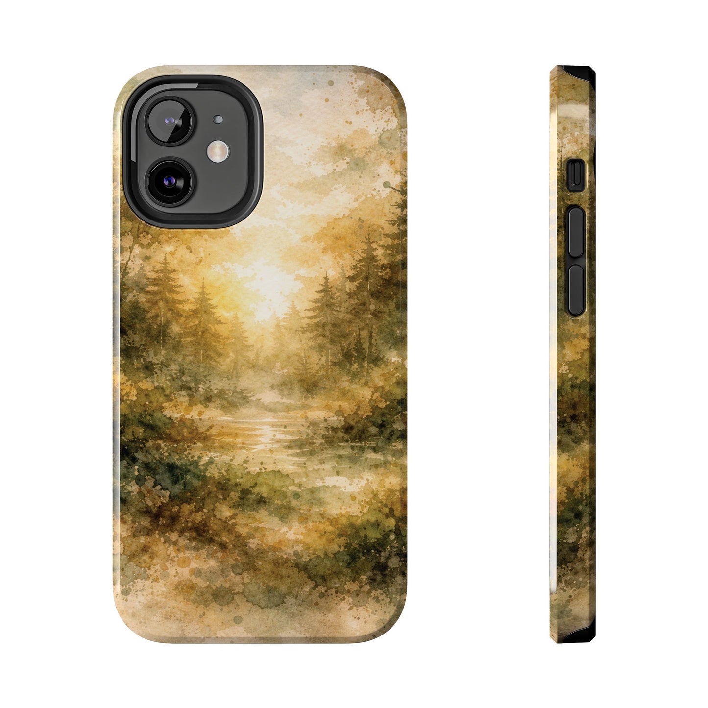 Tough Phone Case - Golden Forest Sunrise