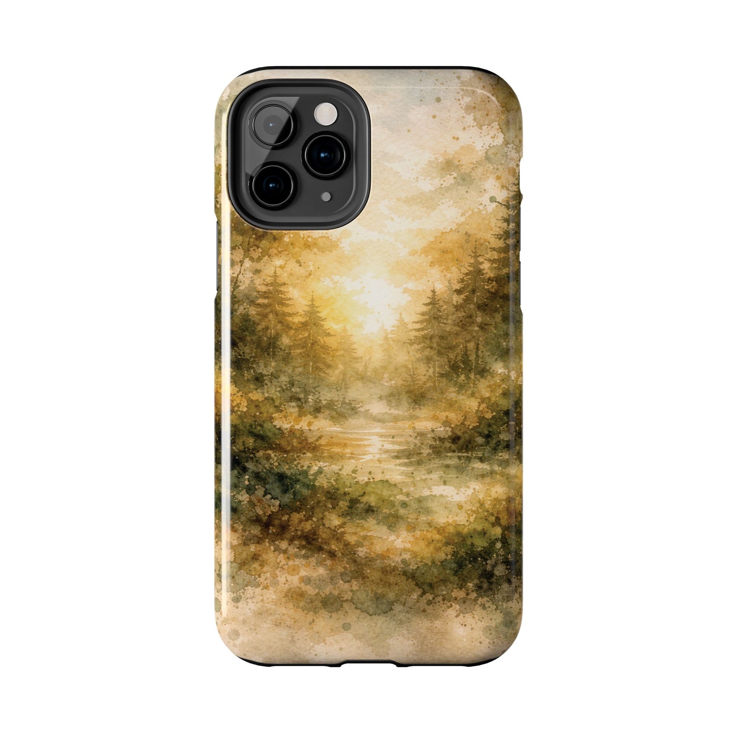Tough Phone Case - Golden Forest Sunrise