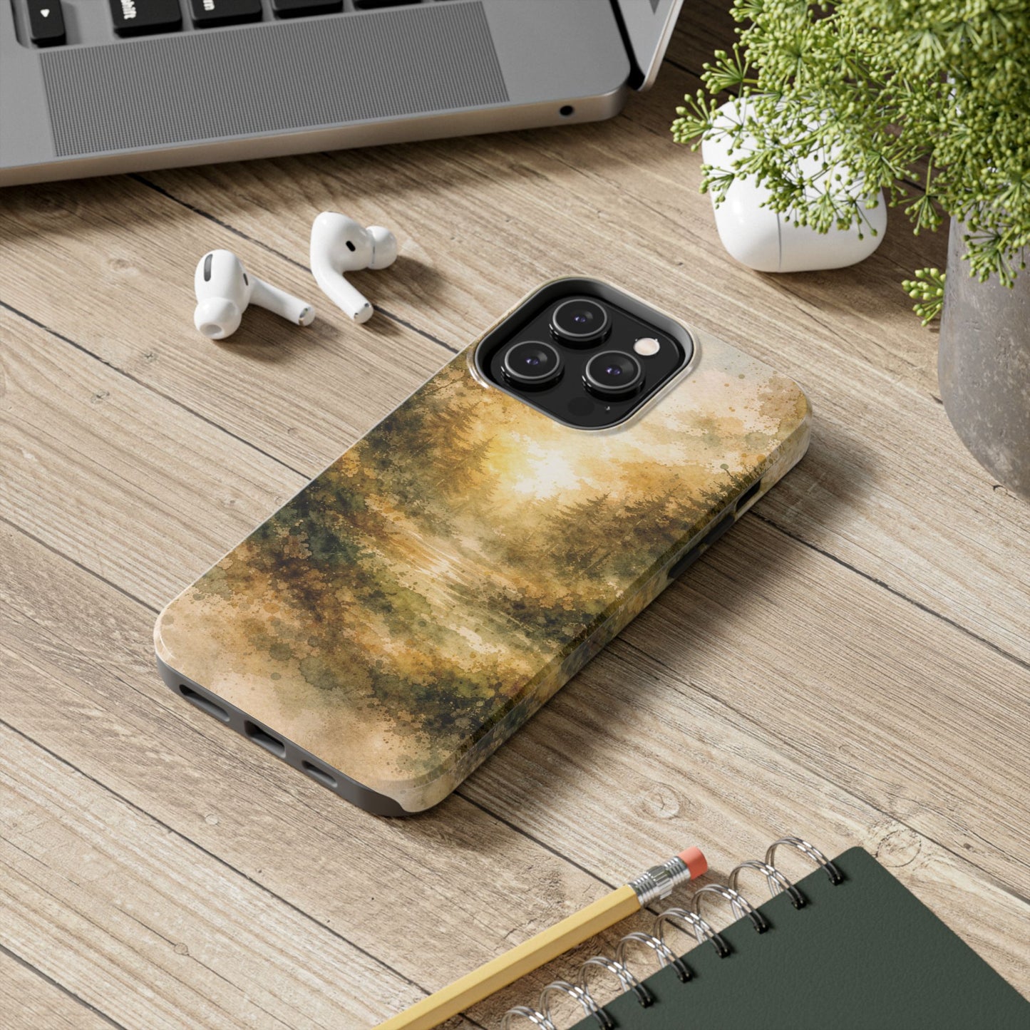 Tough Phone Case - Golden Forest Sunrise