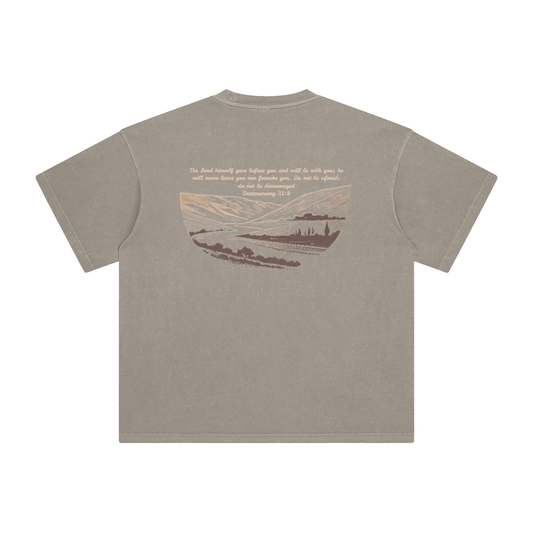 Deuteronomy 31:8 — Heavy Weight Essential Tee
