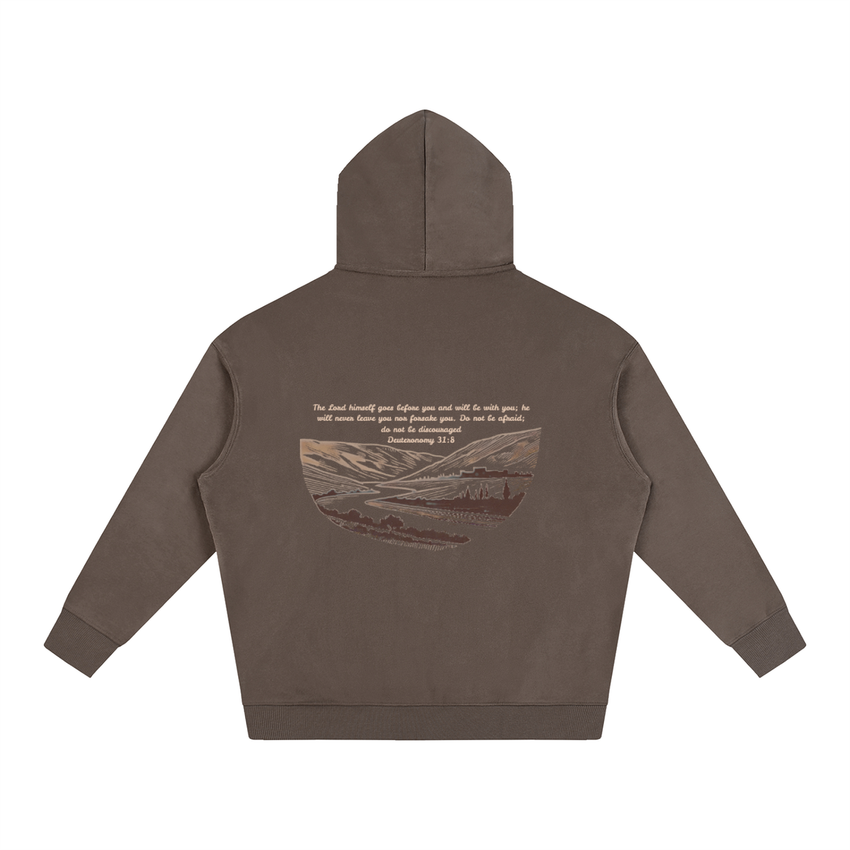 Dueteronomy 31:8 - Oversize Fleeced Hoodie