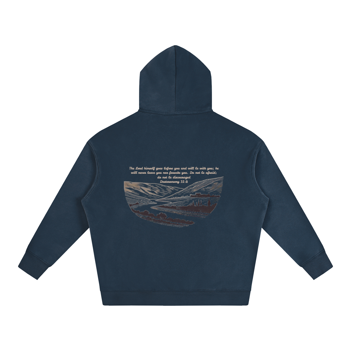 Dueteronomy 31:8 - Oversize Fleeced Hoodie