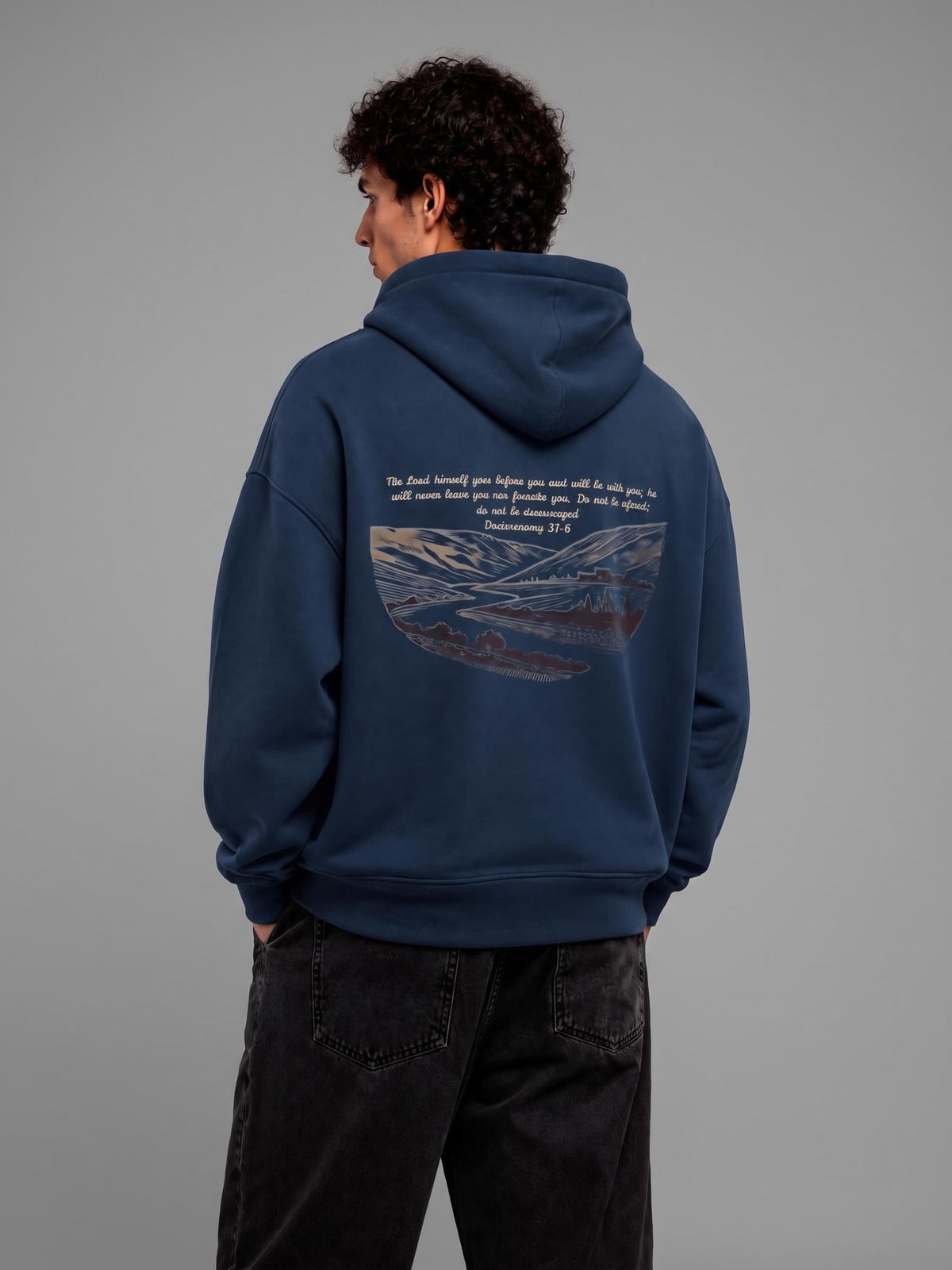 Dueteronomy 31:8 - Oversize Fleeced Hoodie